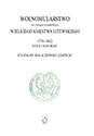 Wolnomularstwo na ziemiach dawnego Wielkiego Księstwa Litewskiego 1776 - 1822. Dzieje i materiały