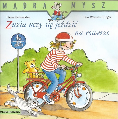 Zuzia uczy się jeździć na rowerze